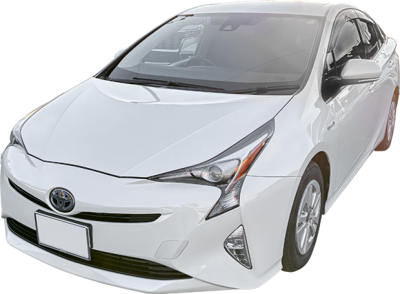 沖縄県うるま市のレンタカーでプリウス