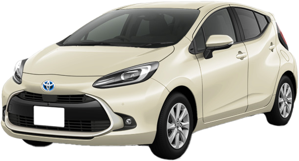 沖縄県うるま市のレンタカーで小型車アクア